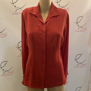 Laura Scott. Size 8. Long Sleeve. Button Up. French Cuffs. Princess. B83.